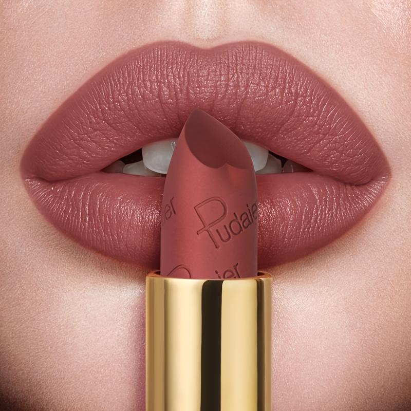Rouge à lèvres mat velours brumeux, imperméable et résistant à la sueur avec une application facile de la couleur, gloss à lèvres portable look de maquillage parfait