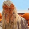 Large Bow Halloween Hair Clip Dark Style Bow Spring Clip Scary Hair Accessories  Holiday Decor