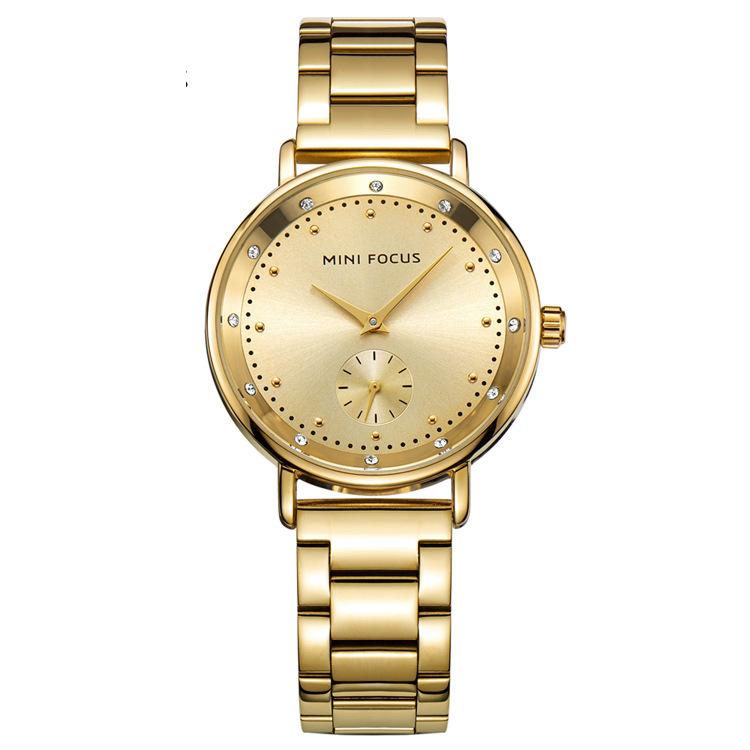 Fashionable Diamond Ladies Watch Japanese Movement Waterproof Stainless Steel Strap Watch