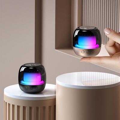 Wireless Bluetooth Speakers Portable TWS Stereo Subwoofer RGB Colorful Atmosphere Light Fingertip Gyro Mini Speaker