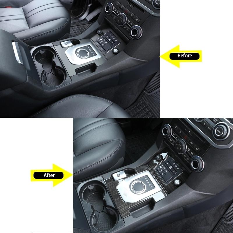For Land Rover Discovery 4 LR4 2010-2016 ABS Car Center Console Gear Shift Frame Decoration Cover Trim Car Accessories