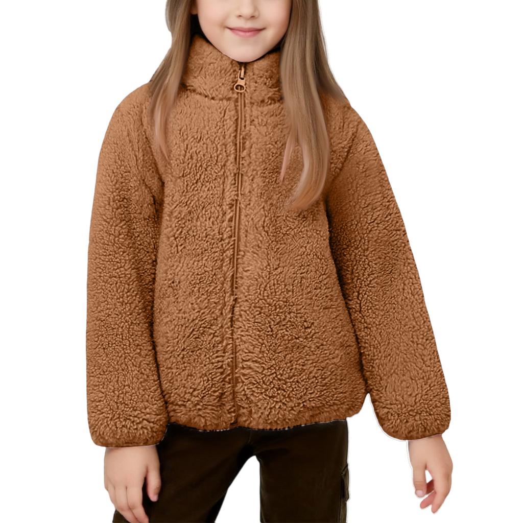 Kids' Girls' Coral Velvet Top Warm Coat Warm Coat