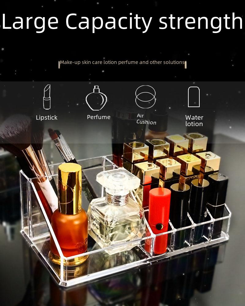 Clear Acrylic Jewelry and Skincare Organizer - Dustproof, Extra Large Storage with Drawers