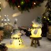 Decorações de boneca de boneco de neve de Natal com luzes LED Luminous Doll Christmas Snowman Ornaments com luzes Night For Bedroom