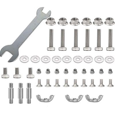 Kit d'outils Chauffe-écrous et vis Pièces de rechange pour chauffages de terrasse Jeu complet de boulons et écrous pour chauffages Accessoires de quincaillerie