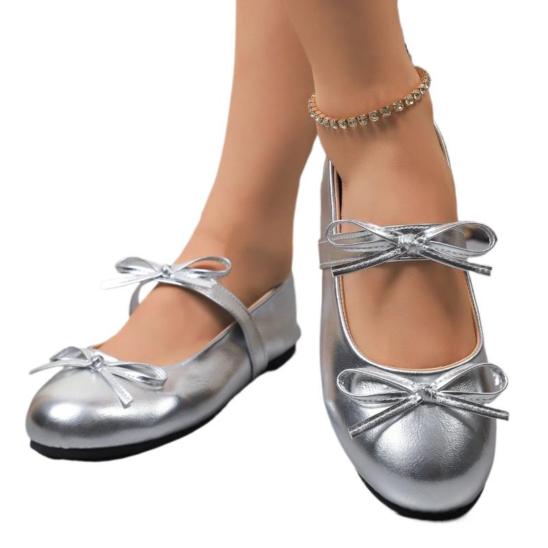 Fashion Ladies Shoes 2025 Fashion Shallow Women's Flats New Butterfly-knot Ballet Flats Brand Plus Size Soft Bottom Light Flat Low Heels