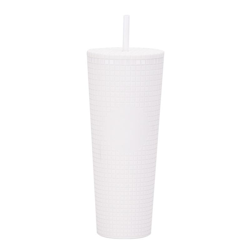 Durian Cup with Straw, Large Capacity, Sealed, Leakproof, High Appearance Level, Corn Straw, Holiday, Birthday Gift, 710ml 710ml