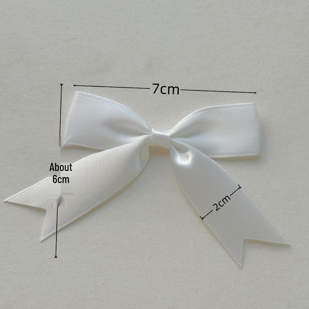Double-Layer 8-Minute Polyester Swallowtail Ribbon Waist Bow and Headdress Accessory