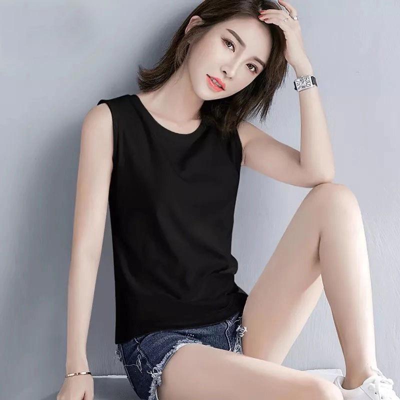 Women's Pure Cotton Sleeveless Tank Top - 2025 Summer Slim Fit Design
