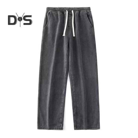 

Карманы Мужские брюки Шикарные мужские брюки полной длины на шнуровке L серый