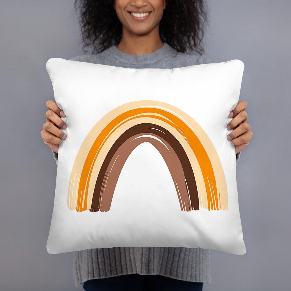 Rainbow Print Throw Pillow Cases Cushion Cover Sofa Home Decor Car Pillowcase Bedroom Children Room Decorative Backrest Cover