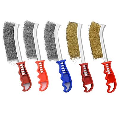 Knife-shaped Steel Wire Brush Barbecue Cleaning Stainless Steel Wire Iron Brush Steel Copper Derusting Brushsteel Wire Brush