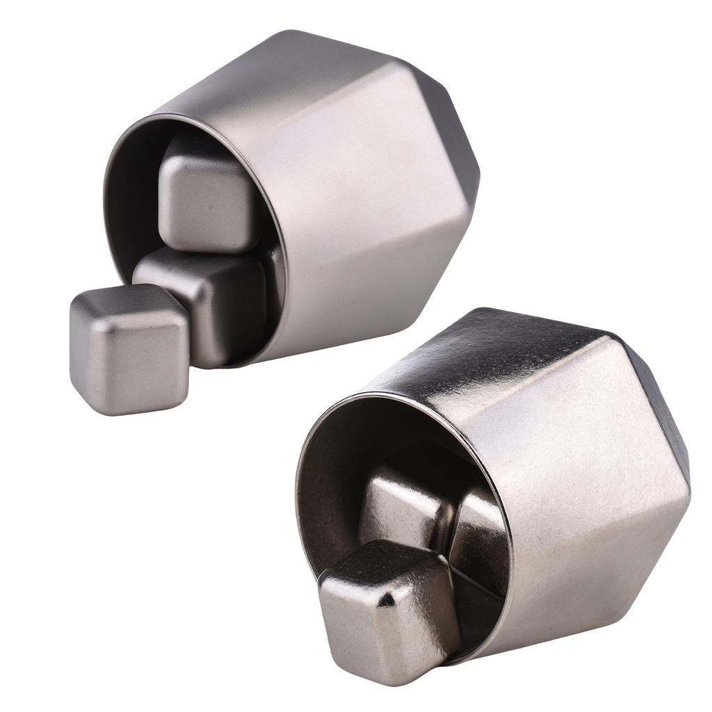 Outdoor Camping 240ml Double Wall Ti Cup Insulated Ti Mug with Ti Ice Cubes