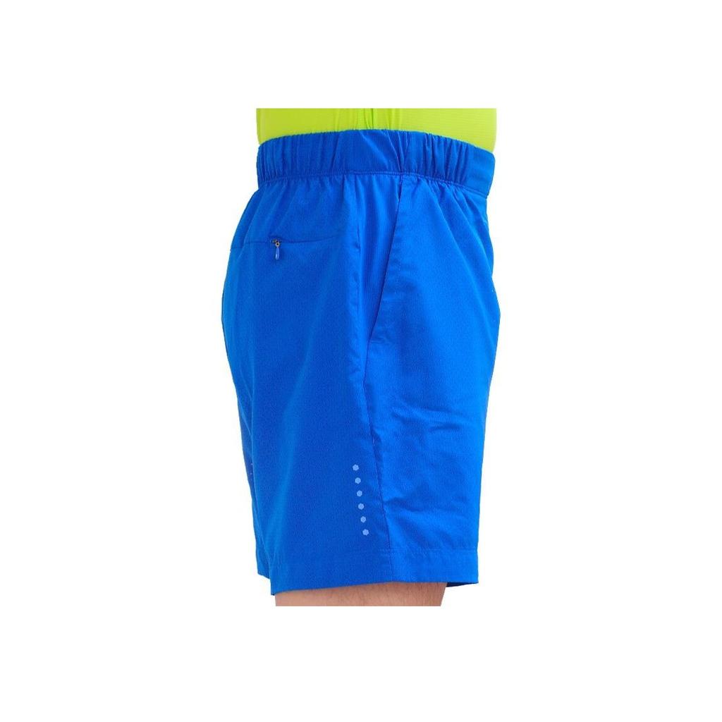 Asics Solid Color Mid Waist Elastic Three Quarter Sports Shorts Unisex Shorts Blue 142583-0819