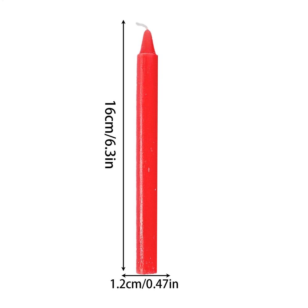 Household Candle Lighting 10pcs Mini Taper Candle Smokeless Odorless Lighting Candles For Emergency Wedding Blessing Sacrifice