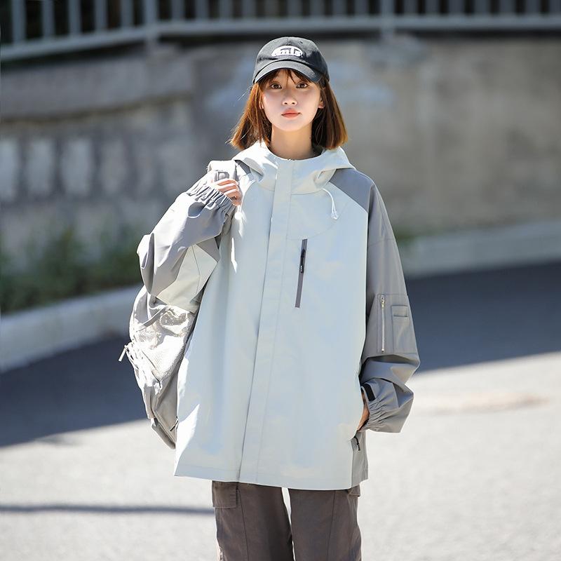 

Куртка для пары Куртка Весна Новая Повседневная Мужская Рабочая одежда Уличная Куртка с капюшоном 3XL