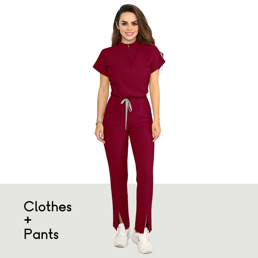 Unisex Short-Sleeve Medical Uniform Set: Handwashing, Doctor, Surgical, Dental, Hospital, Nurse Gown.