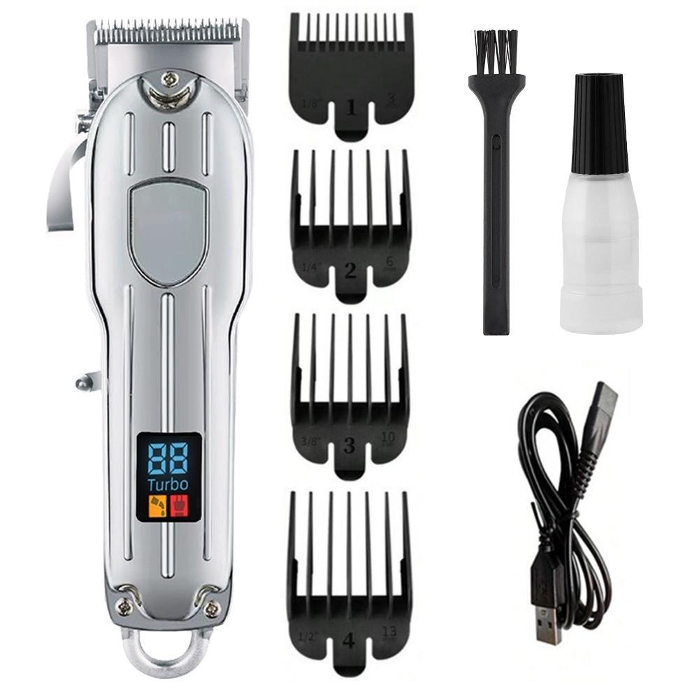 Professional Electric Hair Clipper Rechargeable Beard Trimmer Durable Haircut Trimmer Mens