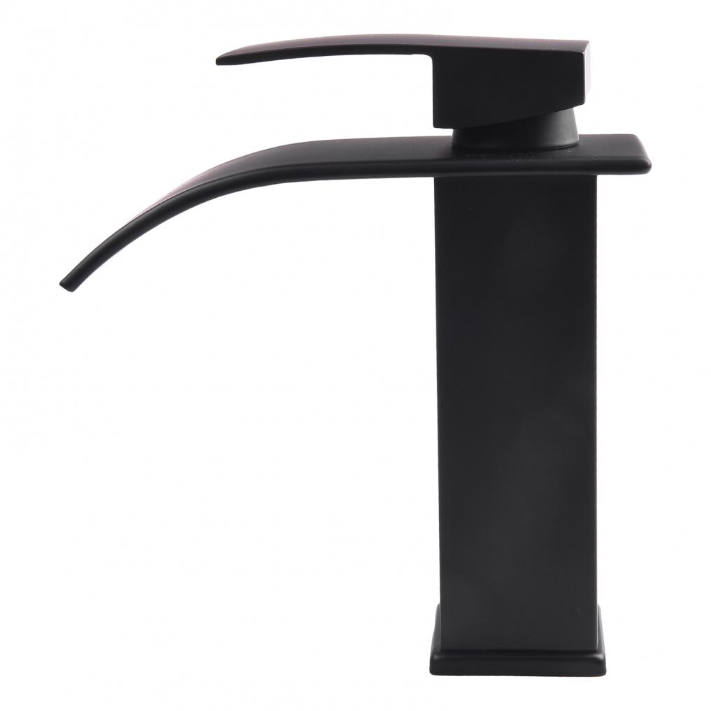 Bathroom Basin Faucet Waterfall Deck Mounted Cold and Hot Water Mixer Tap