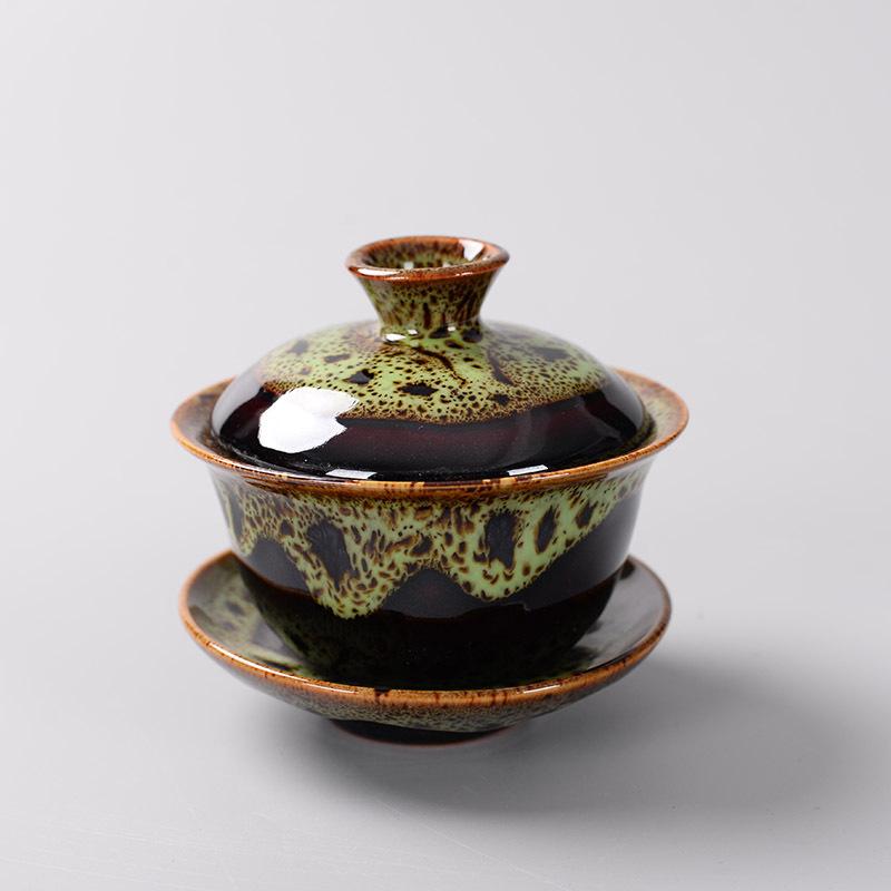 Chinese Traditions Gai Wan Tea Set Bone China Tea Sets Dehua Gaiwan Tea Porcelain Pot Set For Travel Beautiful And Easy Kettle