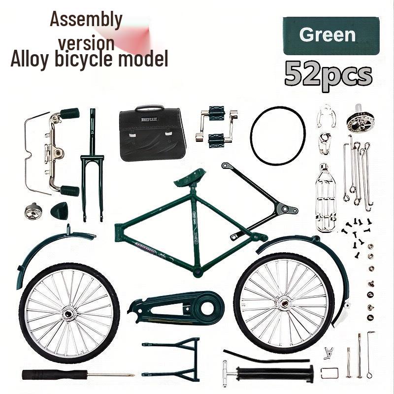 Cross-border DIY Alloy Bicycle Model: Hand-Assembled Nostalgic Bar Ornament