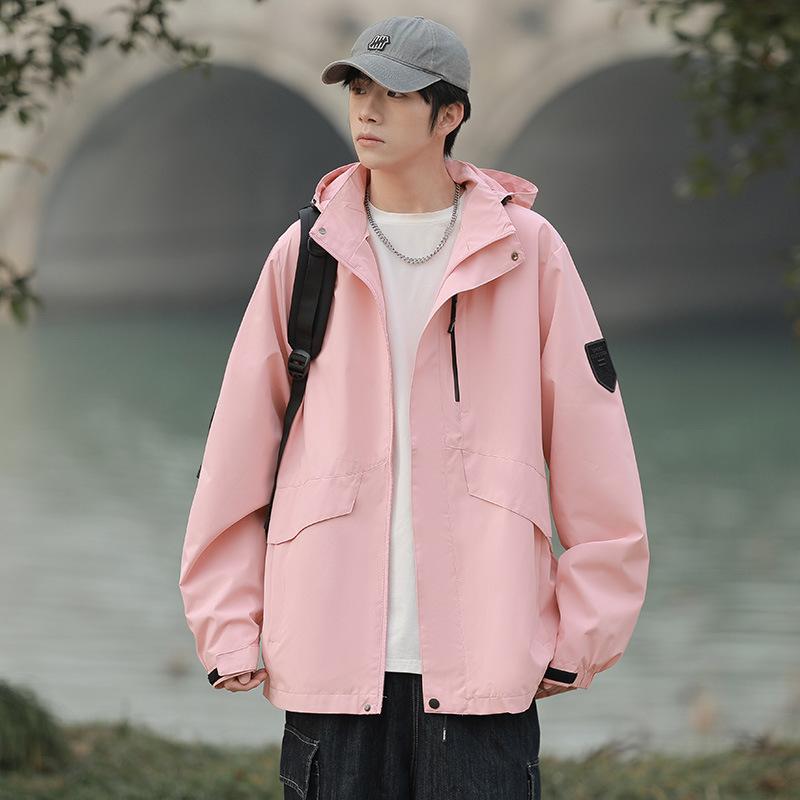 Frühlingskleidung Herren Winddichte Jacke Modetrend Vielseitige Kapuzenjacke für Herren
