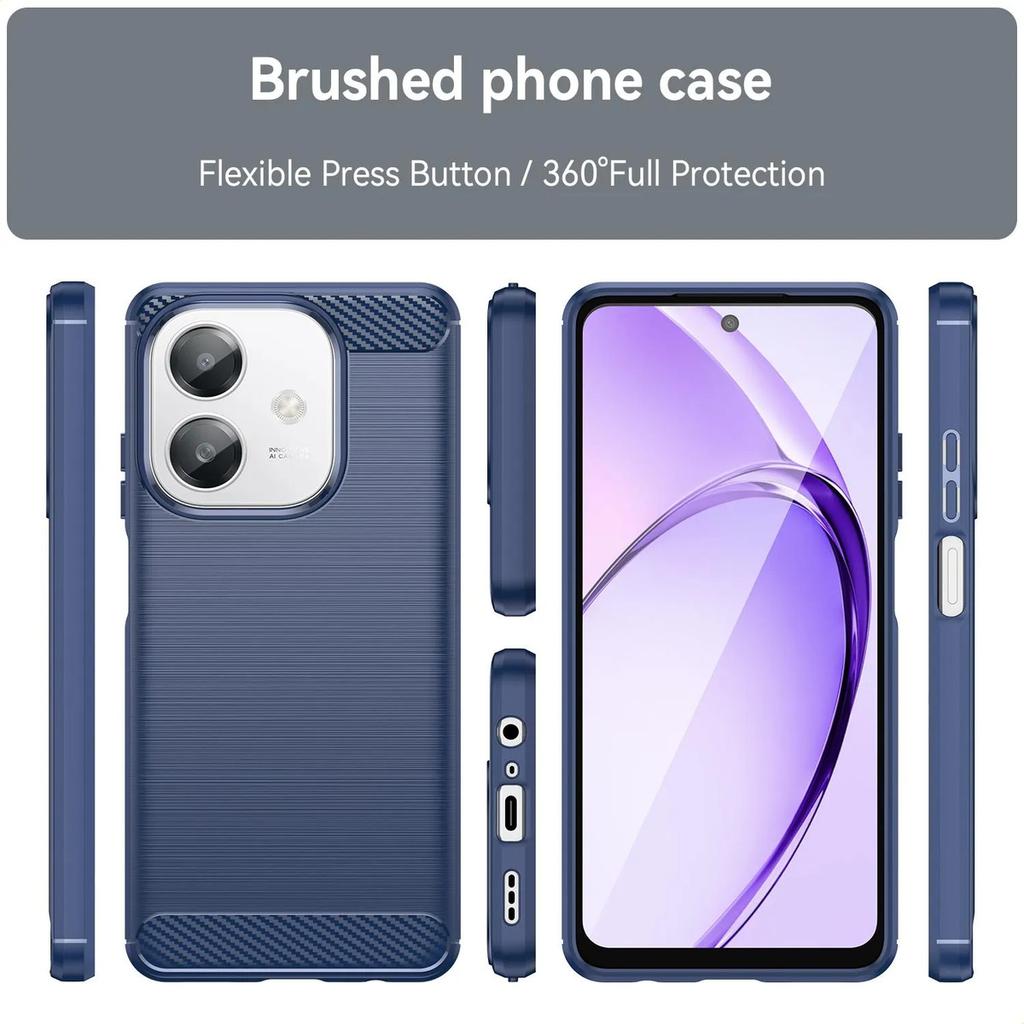 Phone Case For Oppo A3x 5g ,flexible Tpu Fiber Protective Cover For Oppo A3x 5g