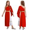 Girls Halloween Carnival Ancient Greek Roman Athena Goddesses Princess Queen Costume Greece Beauty Toga Worship Choir Dress Robe