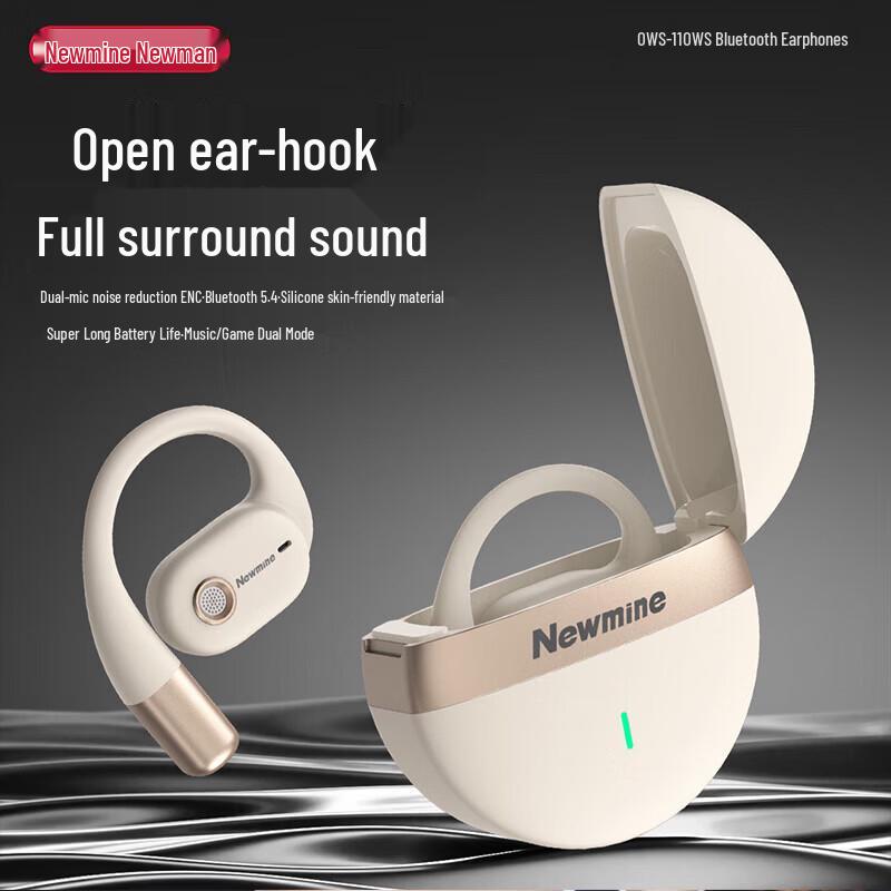 Newmann OWS-21 Open-Ear Bone Conduction Bluetooth Headset