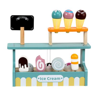 Holz Neue Design Pretend Ice Cream Shop Kinder Pädagogisches Lernen Kinder Baby Spielzeug Frühen Bildung Montessori