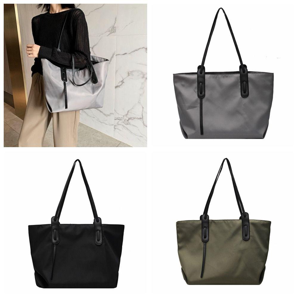Oxford Cloth Shoulder Bag Large Capacity Work Tote Bag Korean Style Women's Bags Streetwear