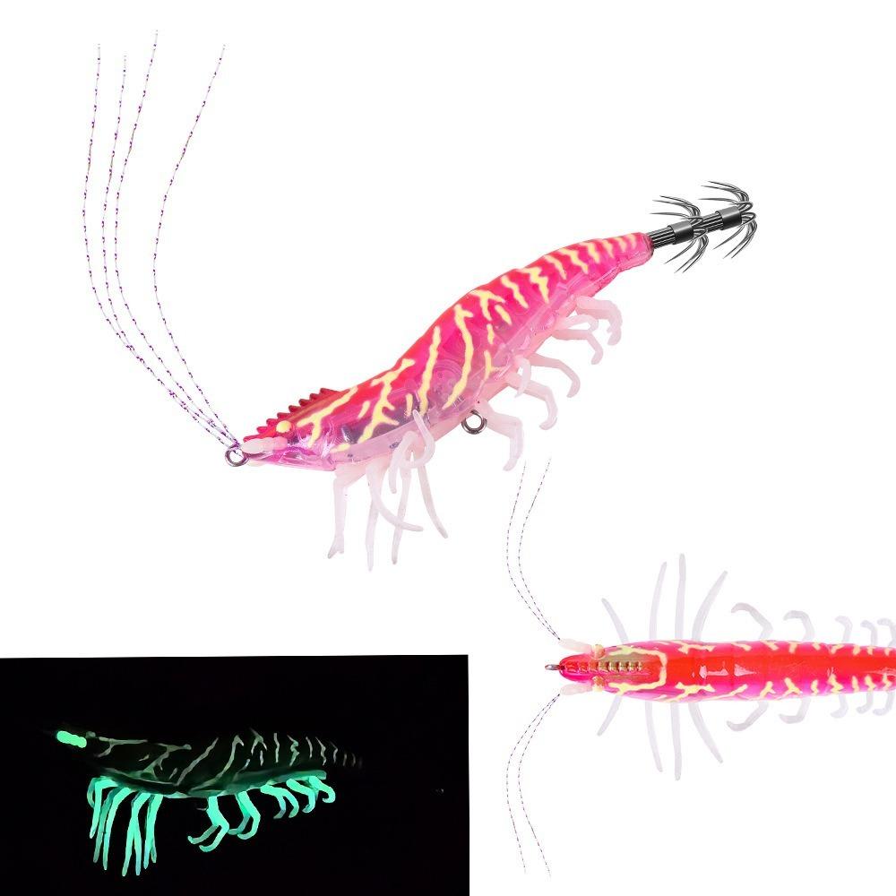Luminous Squid Jig 7g/12g Octopus Bait Shrimp Slow Sinking Lure  Cuttlefish Fishing