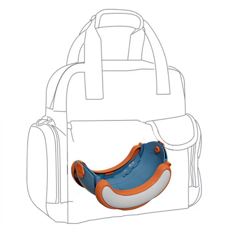 Baby Toilet Portable Travel Baby Potty Foldable Kids Potty Training Seat Easy To Clean With Storage Bag and 20 Garbage Bags
