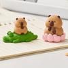 Computer Monitors Decoration Cartoon Capybara Animal Figurines Toy for Computer Screens Keyboards Dashboards Decors