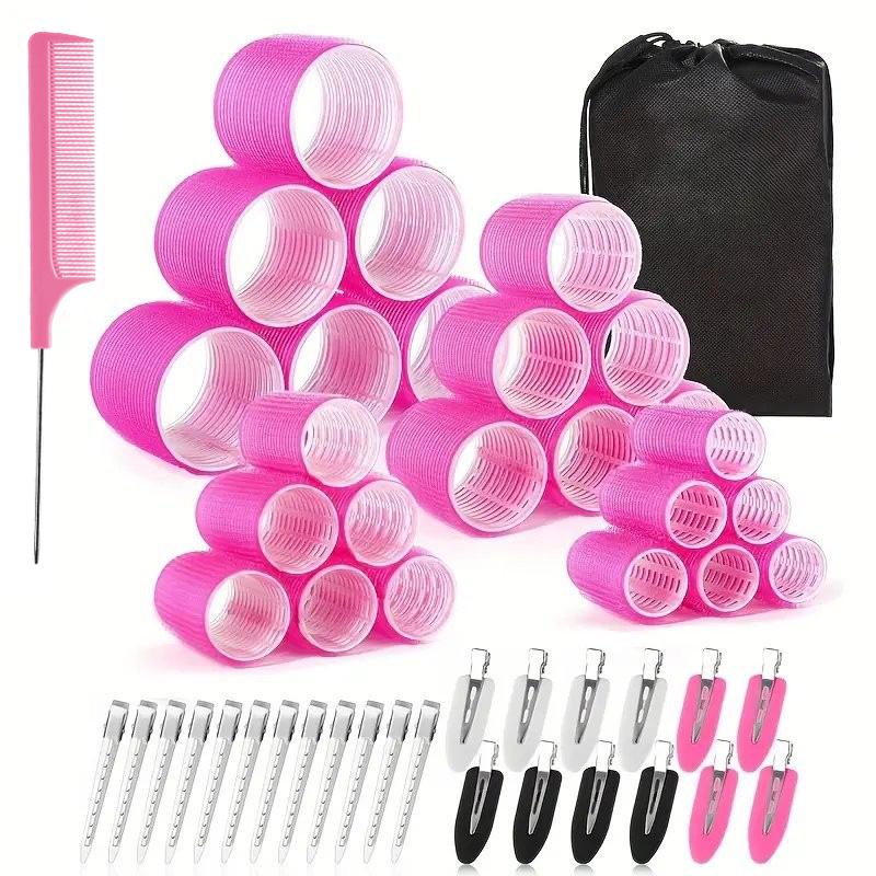 Eight-Character Air Bangs Curler Set with Clips and Comb - Effortless Air Bangs Styling Tool