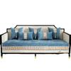 Chinese Style Sofa Cushion Cotton Four Seasons Universal Fabric Non-Slip Modern Simple Embroidery Nordic Towel Cover