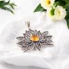 Rare Citrine Gemstone 925 Sterling Silver Jewelry Handcrafted Necklace Pendant CP-23-8