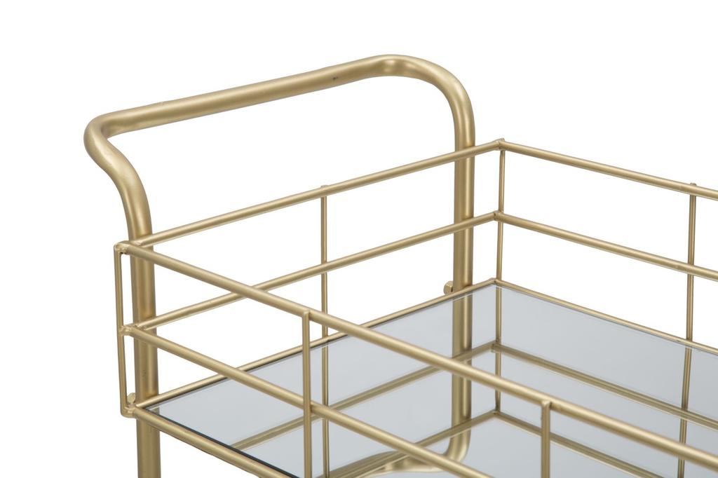 Glam Retro Trolley. Cm 60X30,5X80