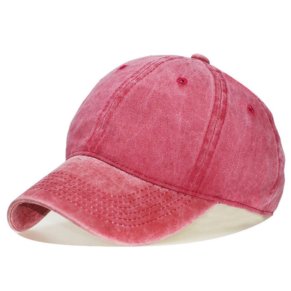 Unisex Vintage Washed Cotton Adjustable Sun Hat Baseball Cap