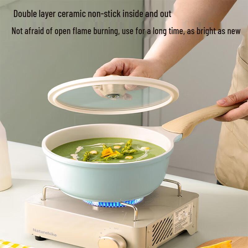 COOKER KING 18cm Celadon Titanium Ceramic Non-stick Saucepan