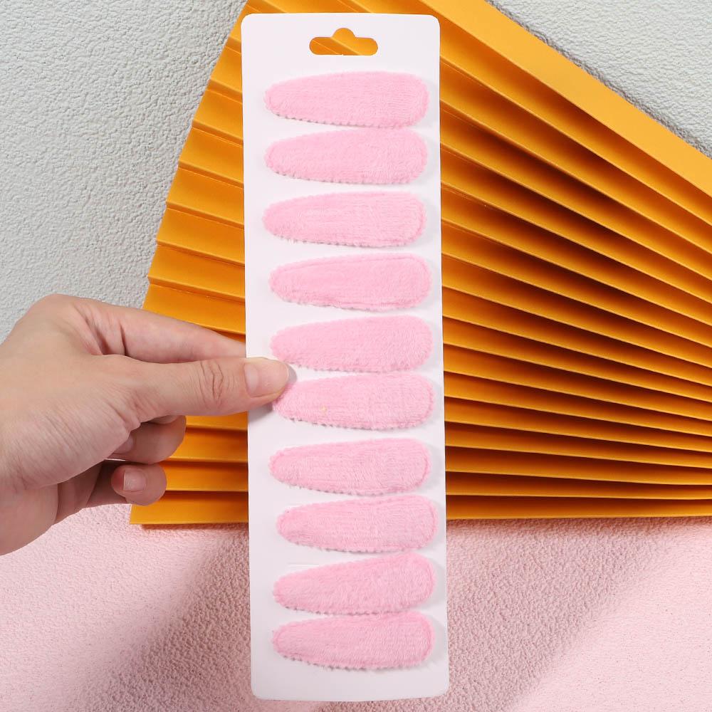 10Pcs/Set Women Solid Plush Snap BB Clip For Girls Hairpin Barrettes Cute Hair Clips Headwear Kids Hair Accessories