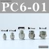 Pneumatic Push-to-Connect Air Hose Fitting - Quick Connectors PC6, PC8, PC12 (M5 Thread)