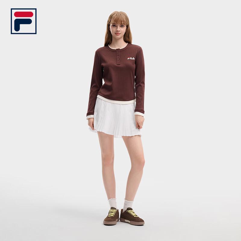 Fila Women's Slim-Fit Knit Long Sleeve T-Shirt