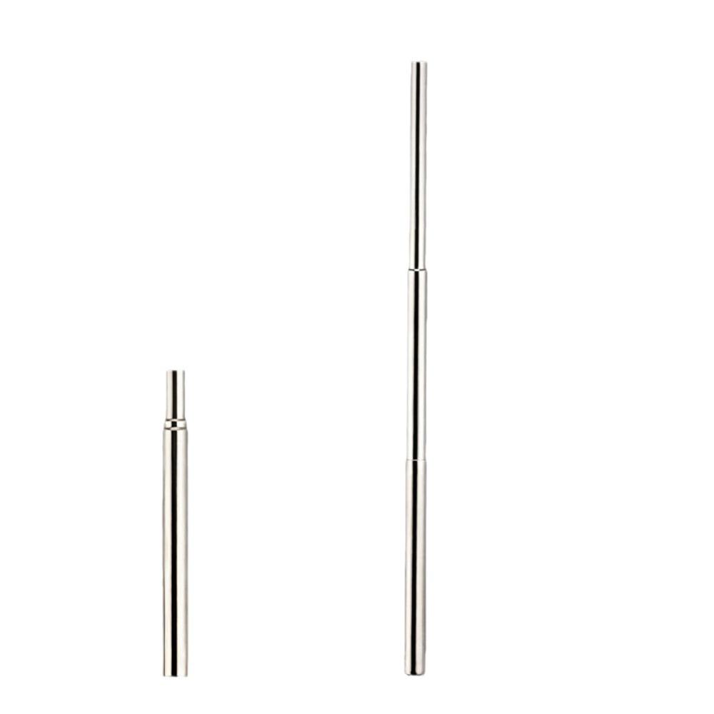 Foldable 304 Stainless Steel Telescopic Straw Set with Aluminum Tube for Outdoor Use