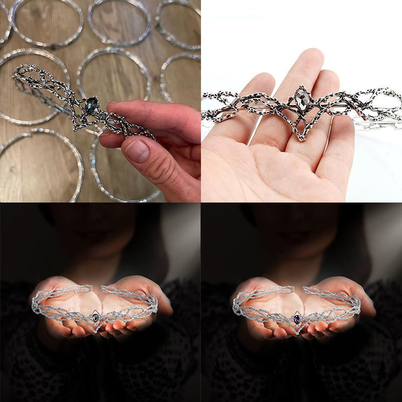 1PC Cosplay Headwear Round Elves Crown King's Crown Beauty Pageant Queen's Crown