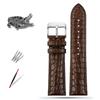 13-22mm High-end crocodile strap quick-release Cowhide base watchband ultra-thin soft unisex for Longines Rossini Cartier Omega