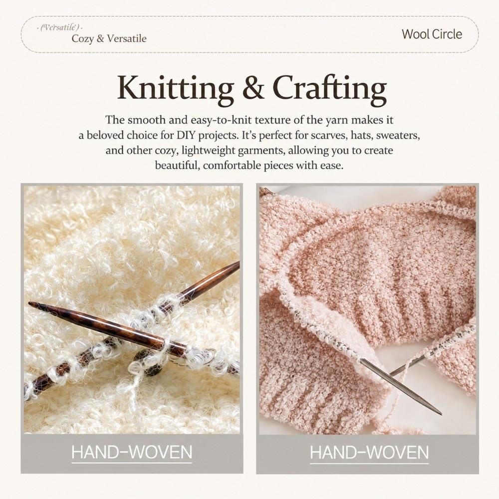 Solid Color Merino Wool Yarn 50g Knitting Yarn Ball New Crochet Wool Thread DIY Crochet