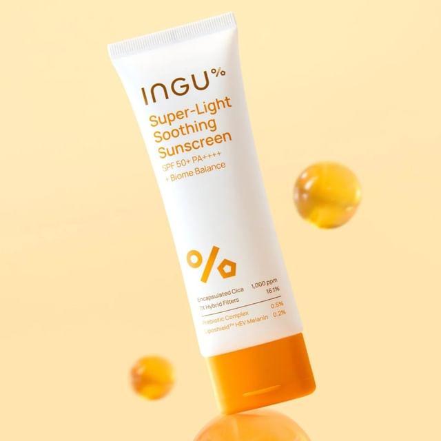 

INGU - Суперлегкий успокаивающий солнцезащитный крем SPF 50+ PA++++ + Biome Balance Jumbo 80g