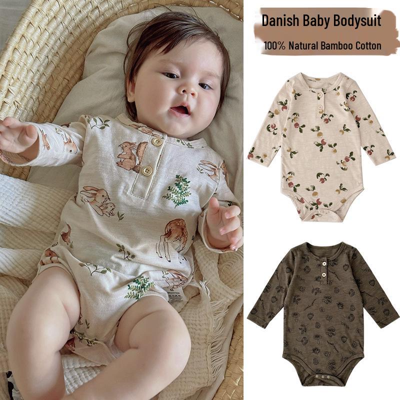 

Nordic Style Baby Romper - Class A Autumn Bodysuit & Crawling Onesie 80 cm