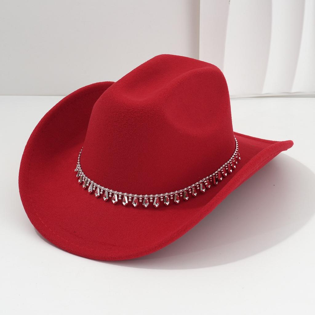Herren- und Damen-Western-Cowboyhüte, Rauten, Strasssteine, Accessoires, Hutaccessoires, Zylinder, Verlobungshüte